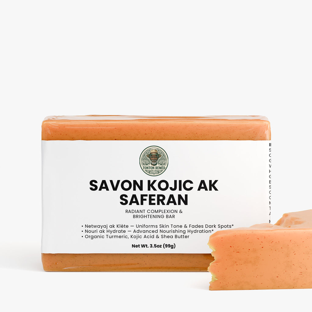 Savon Kojic ak Saferan — Radiant Complexion & Brightening Bar