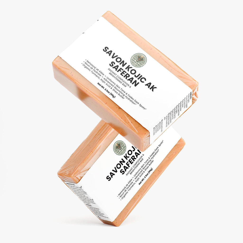 Savon Kojic ak Saferan — Radiant Complexion & Brightening Bar