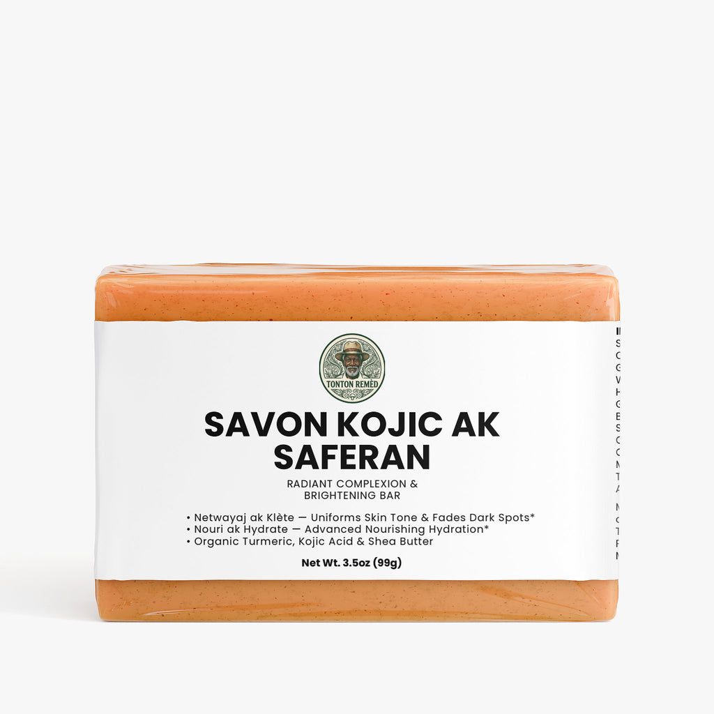 Savon Kojic ak Saferan — Radiant Complexion & Brightening Bar