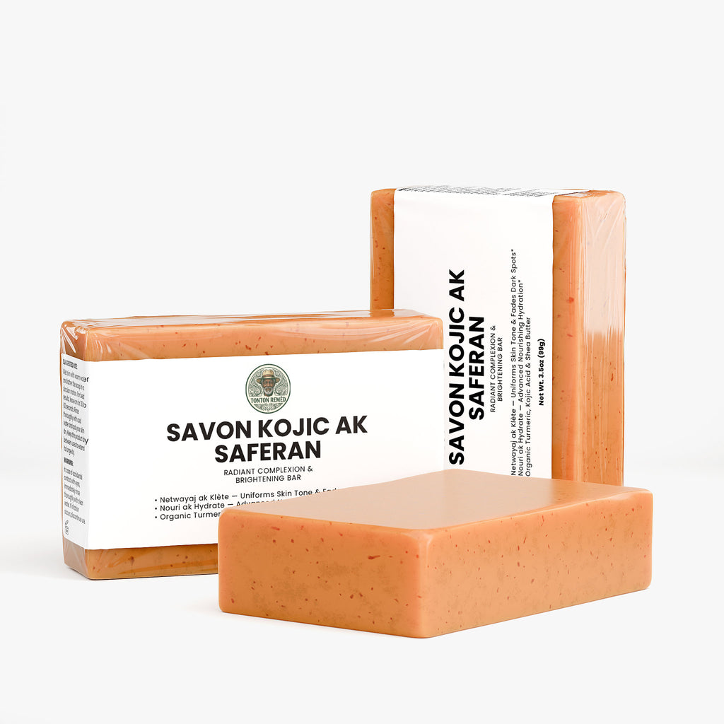 Savon Kojic ak Saferan — Radiant Complexion & Brightening Bar