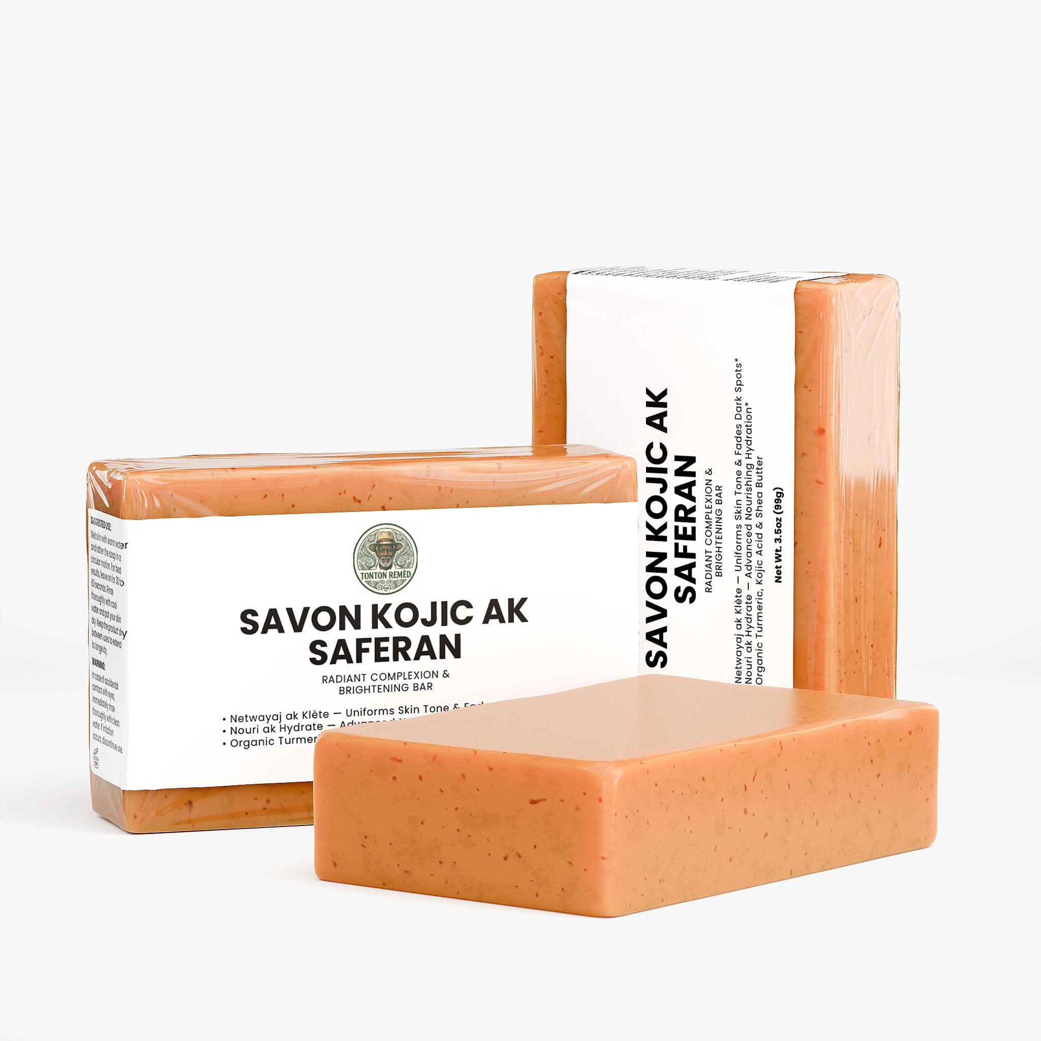 Savon Kojic ak Saferan — Radiant Complexion & Brightening Bar